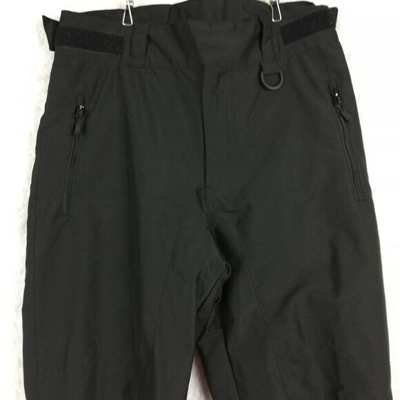 Outdoor Gear Mens Pants Ski Snow Black Insulated Zip Flap Pockets Adjustable S - Picture 8 of 12